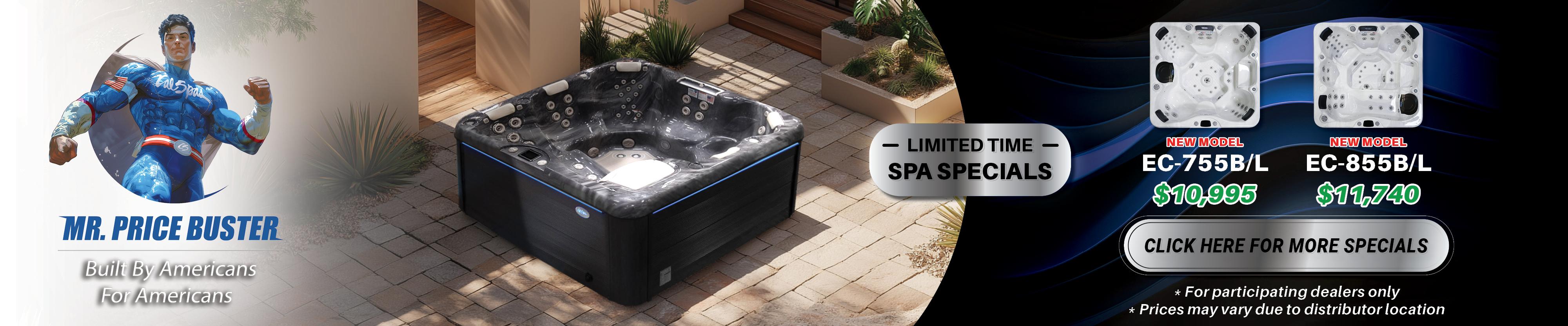 Calspas hot tub being used in a family setting - Woodland